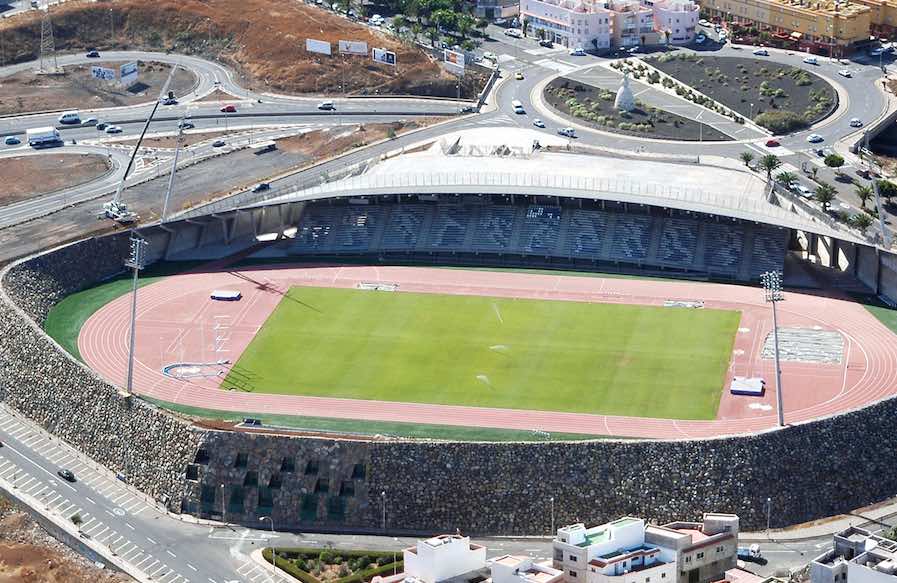 The new athletics stadium on Tenerife.