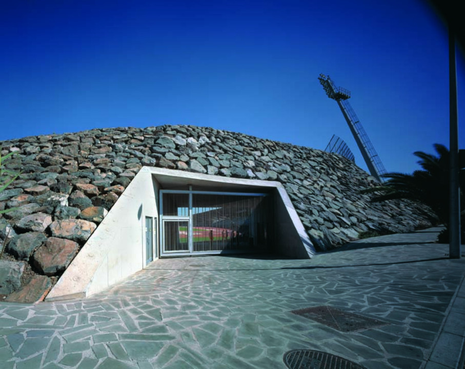 The new athletics stadium on Tenerife.