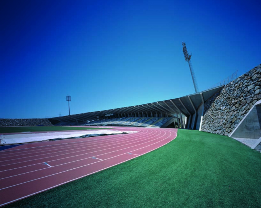 The new athletics stadium on Tenerife.