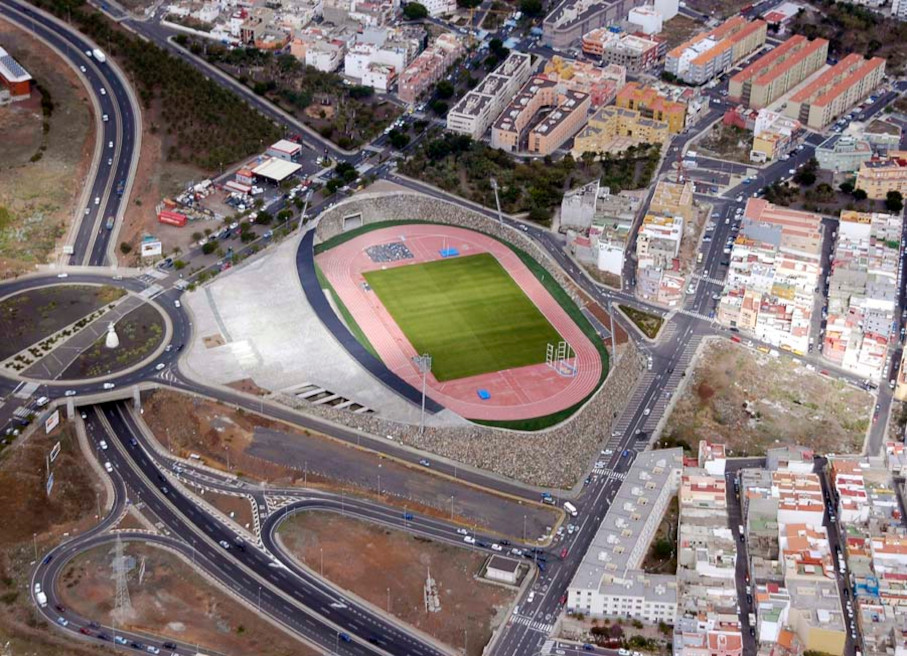 The new athletics stadium on Tenerife.