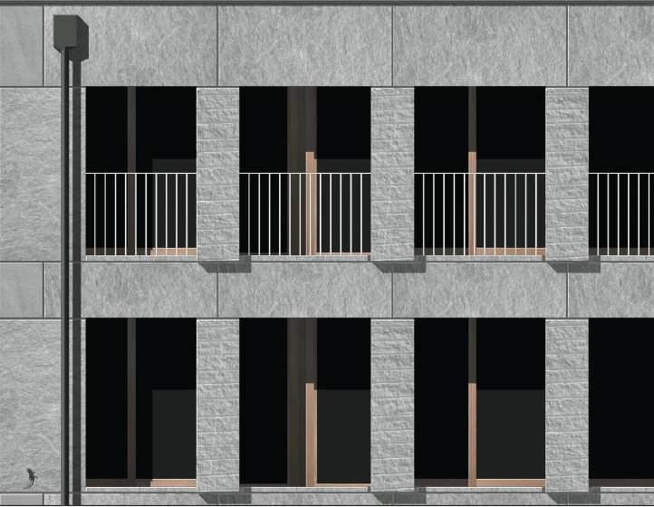 Lego-Block house fronts in two standardized formats. Computer model: Stefano Zerbi