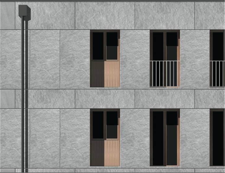Lego-Block house fronts in two standardized formats. Computer model: Stefano Zerbi