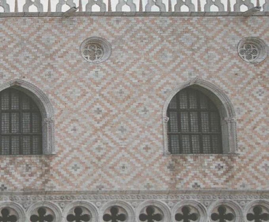 The facade of the Saint Mark Place Palace...