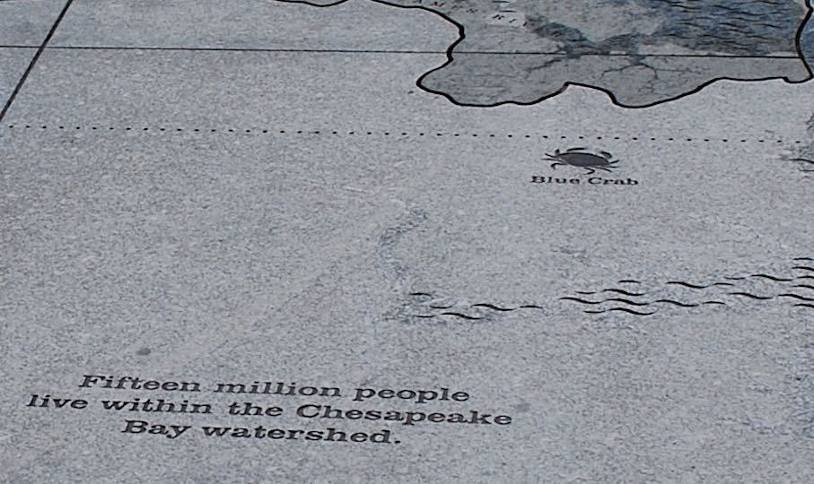 Zu erwähnen ist die kleine Krabbe südlich des Einzugsgebiets. Sie erinnert an die große fischwirtschaftliche Bedeutung der Gegend.
