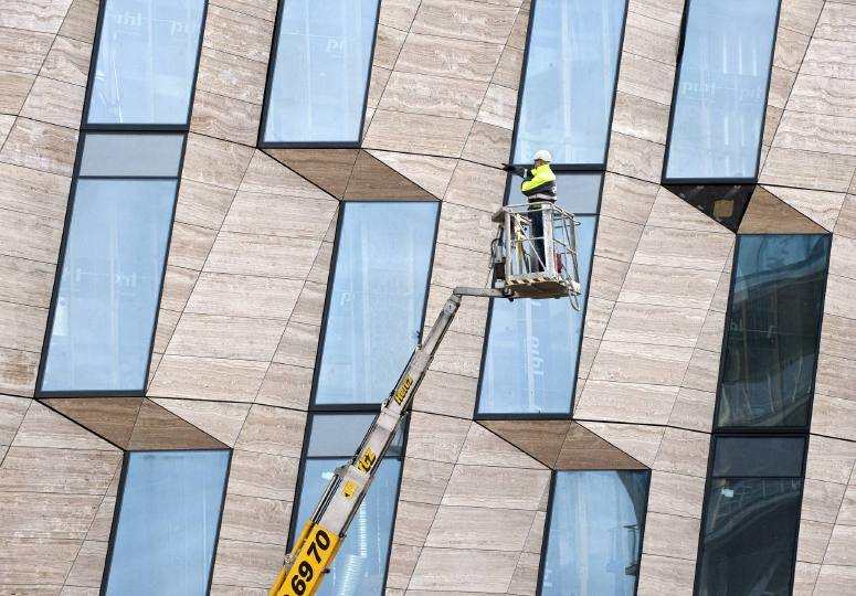 Detail der Nordfassade.