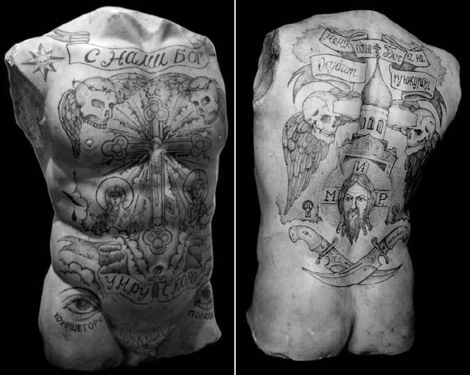 Work by Fabio Viale.