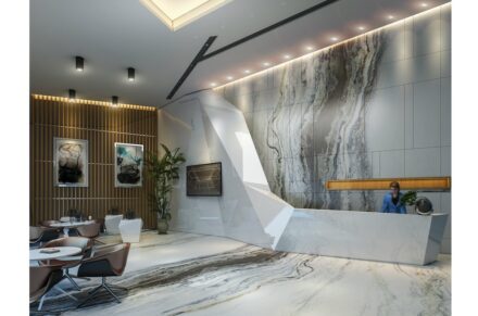 Glaciers, a Brazilian marble from Vitoria Stone company.