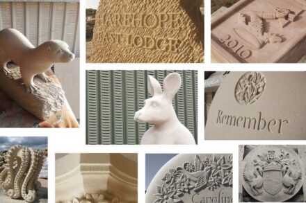 Artworks made of Darney Sandstone.