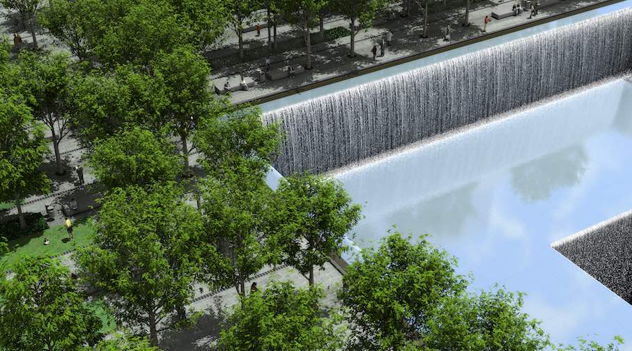 Computersimulation. Source: 9/11-Memorial