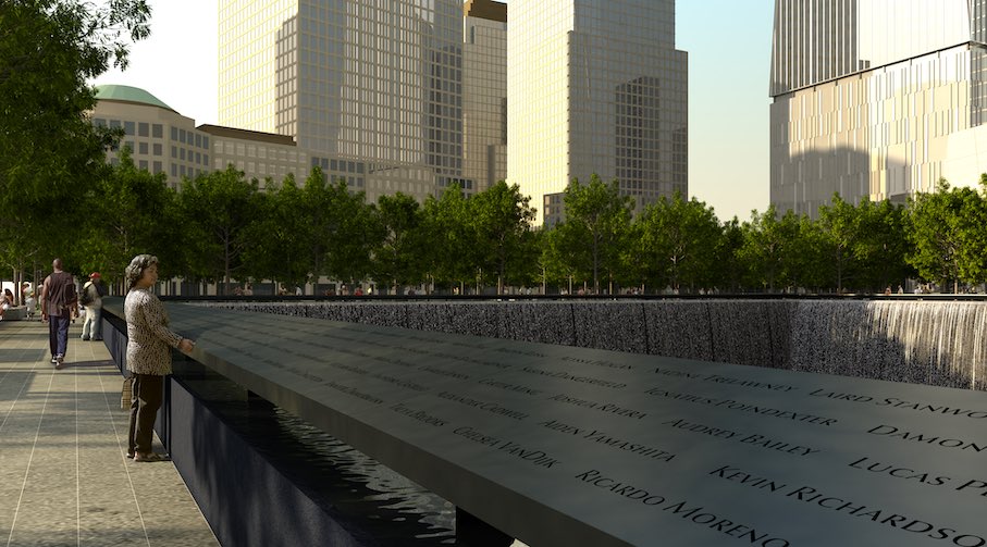 Computersimulation. Source: 9/11-Memorial