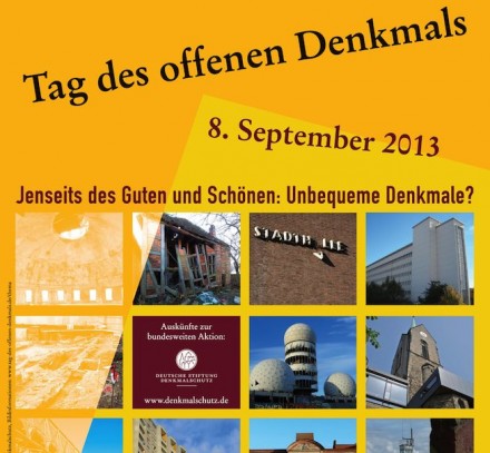 Plakat zum Tag des offenen Denkmals 2013 (Ausschnitt).