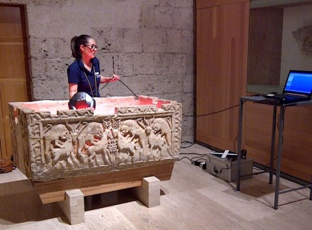 Comenzaba o proceso de digitalización de obras en piedra en la Alhambra. Foto: Ctap