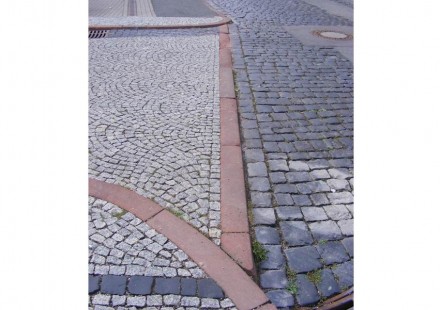 Pflaster in der Margarethenstraße in der Gothaer Altstadt.