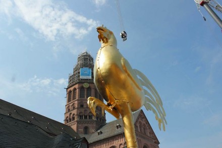 Der „Domsgickel“ noch zu ebener Erde.