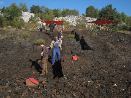 Senckenberg-Grabung in der Grube Messel. Foto: S. Wedmann
