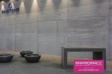 Marmomacc’s Best Communicator Award will again be one of the fair’s attractions. Finstone Company was awarded in 2013 for the design of its booth. Foto: Ennevi