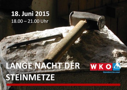 Lange Nacht der Steinmetze in Österreich am 18. Juni 2015.
