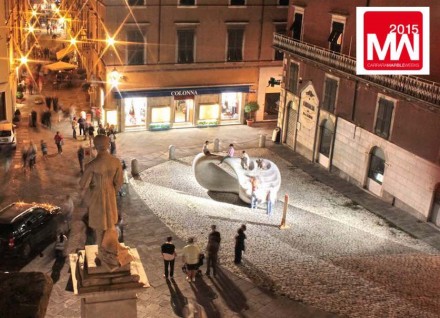 Carrara Marble Week 2014: Piazza Accademia. Foto: Stefano de Franceschi