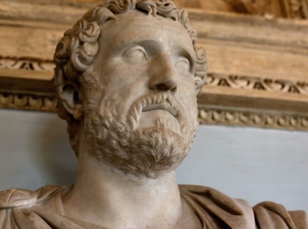 Portrait of Antoninus Pius (140 A.D.), Luna (= Carrara) Marble, Capitoline Museums, Rome.