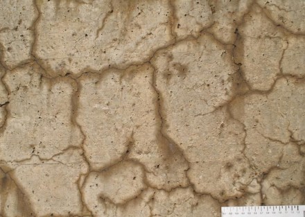 Hässlich und zerstörerisch: Nahaufnahme von Rissen in Beton, die aufgrund der Alkali-Aggregat-Reaktion (AAR) entstanden sind. Foto: Empa / Andreas Leemann