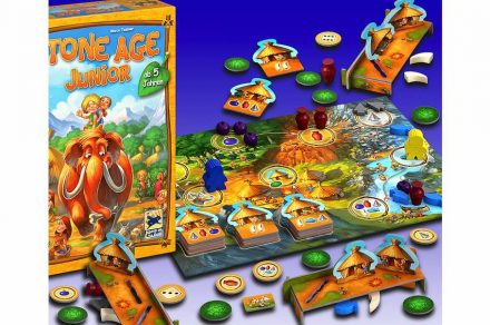 Kinderspiel des Jahres 2016: „Stone Age Junior“. Fotos: Verlag Hans im Glück