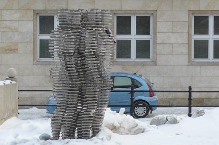 Der Golem, Arbeit des Bildhauers David Černý, Poznan. Foto: Foto: MOs810 / Wikimedia Commons