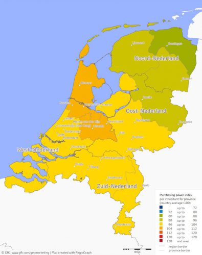 Purchasing power Netherlands 2016.