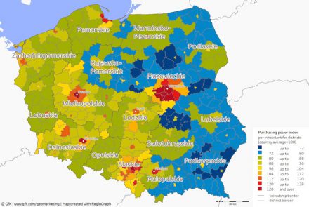 Purchasing power Poland 2016.