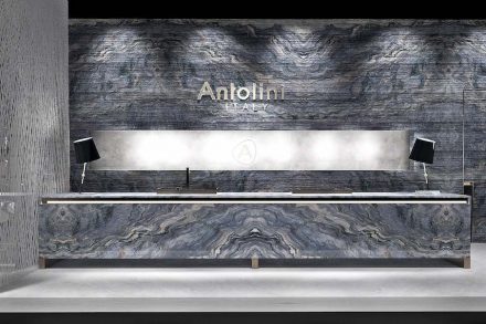 Antolini auf der IMM Cologne 2017. Rendering: Antolini