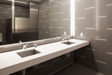 Category Commercial, stone. Project: Energy Center III. Designer: Kirskey Architecture. Installer: Camarata Masonry Systems, Ltd.