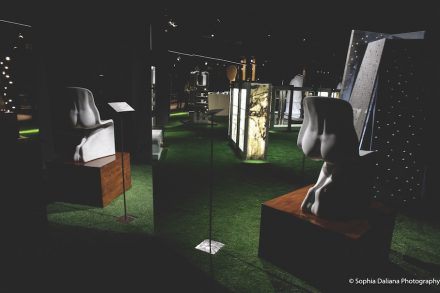 Campolonghi, Fabio Novembre (design, reinventing a stool by Casamani): „HER“. Celebrateing the beauty and the elegance of the human body.