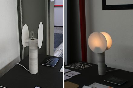 Ventura Lambrate: marble lamp „Giro“ by Juan Carlos Fanes López, Design collective nou+u (UCH CEU Vanencia).