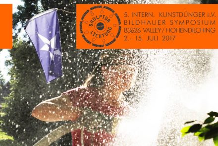 5. Bildhauer-Symposium vom 02. - 15. Juli 2017 im Wald bei Valley/Hohendilching.