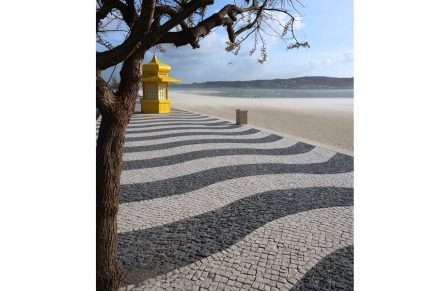 Wie an der Copacabana: Foz do Arelho, Portugal.