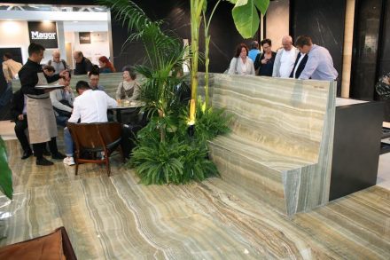 Firma Iris/FMG auf der Cersaie 2017.