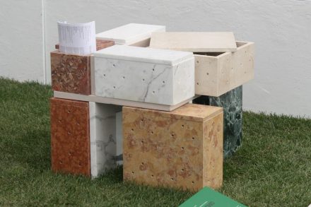 „Binomial Cube“. Students: Livia Angeli, Elena de Luca, Nicoletta Horochowski. Companies: Ionia Pietre Naturali, Essegi Marmi, Ganmar. „La Sapienza“ University, Rome Department of Civil, Building and Environmental Engineering.