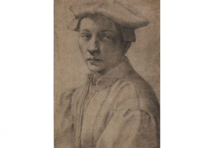 Portrait of Andrea Quaratesi, Michelangelo, 1532. Drawing, black chalk. The British Museum, London.