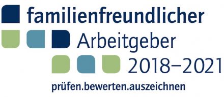 Das Logo als familienfreundlicher Betrieb, das ein prämiertes Unternehmen 3 Jahre lang tragen darf. Quelle: KMD