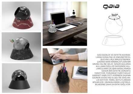 Students, Category decorative products, Honorable Mention: Uygar Çankya (Bilecik University): „Gaia“.