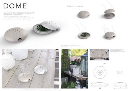Professionals, 1st prize, Category decorative products: Edilzalp Akin (Kadir Has University): „Dome“.