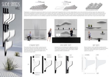 Professionals, 2nd prize, Category hotel lobby: Fatih Kuzu (MSGS University), Ozan Yalçin (MSGS University): „Slide Sands“.