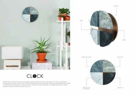 Students, Category decorative products, Honorable Mention: Aydin Algan (Anadolu University): „Clock“.