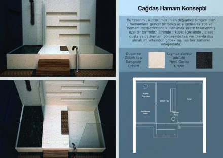 Students, Category decorative products, Honorable Mention: Doğan Can Kisacik (Akdeniz University): Contemporary bath.