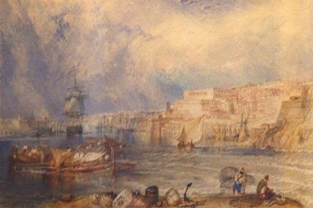 Greyish yellow limestone: William Turner’s Painting of the Port of La Valletta in Malta’s National Museum of Fine Arts. Source: Wikimedia Commons