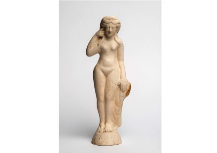 Pipeclay figurine, possibly a toy.