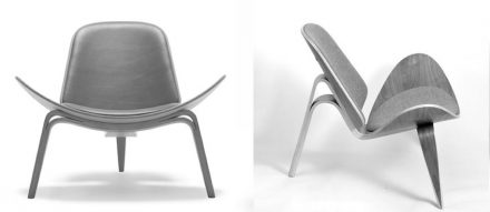 Hans J. Wegner „Shell Chair” (1963).