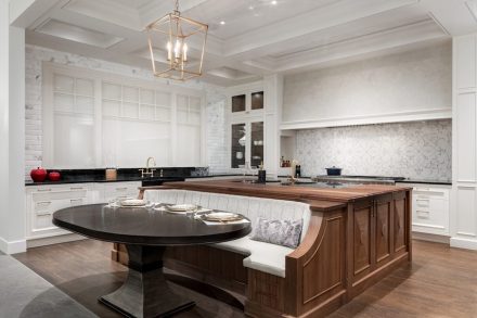 CID-Awards: Design Category, Commercial Stone. Project: Kitchen and Bath Design Showroom. Designer: Empire Kitchen & Bath. Location: Calgary, Alberta, Canada.