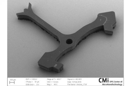 Anker aus monokristallinem Kunstdiamant. Quelle: EPFL