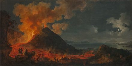 Pierre Jacques Volaire, „Eruption of Mount Vesuvius“, c. 1771. Source: State Hermitage Museum, St Petersburg