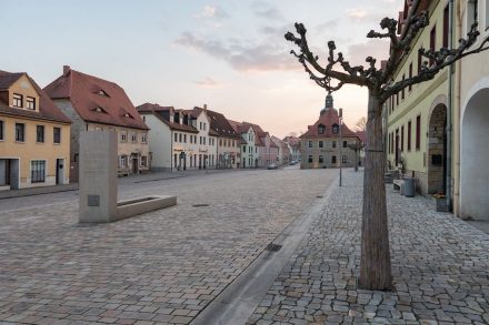 The prize in the category landscaping and leisure space design went to WES Landscape Architects for their realization of the new market place in Bad Lauchstädt. Photo: Helge Mundt, Hamburg.